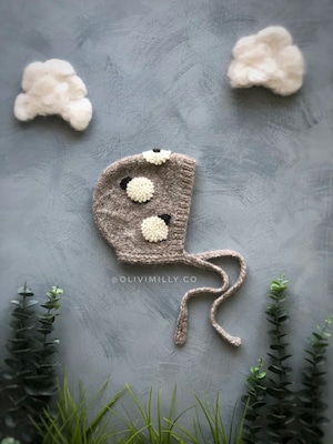 OliviMilly/Sheep bonnet-beigebrown