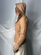 "SISTEMATIC" Fur Leather Jacket
