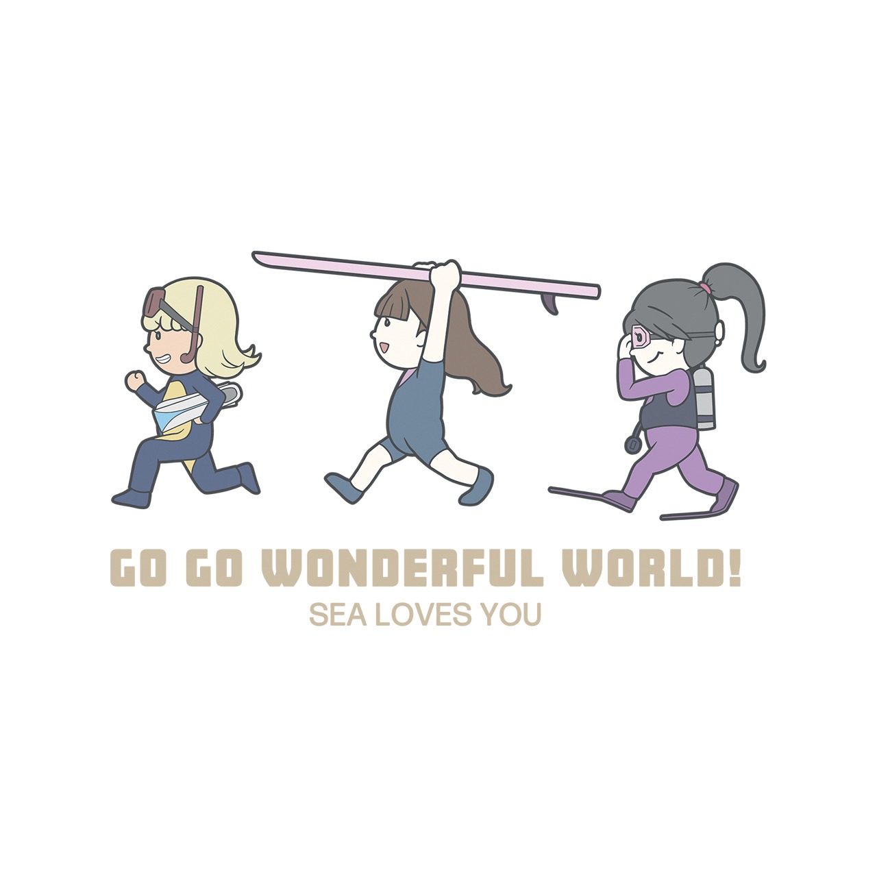 GO GO WONDERFUL WORLD!-シャワーサンダル(ホワイト-24cm) - 2