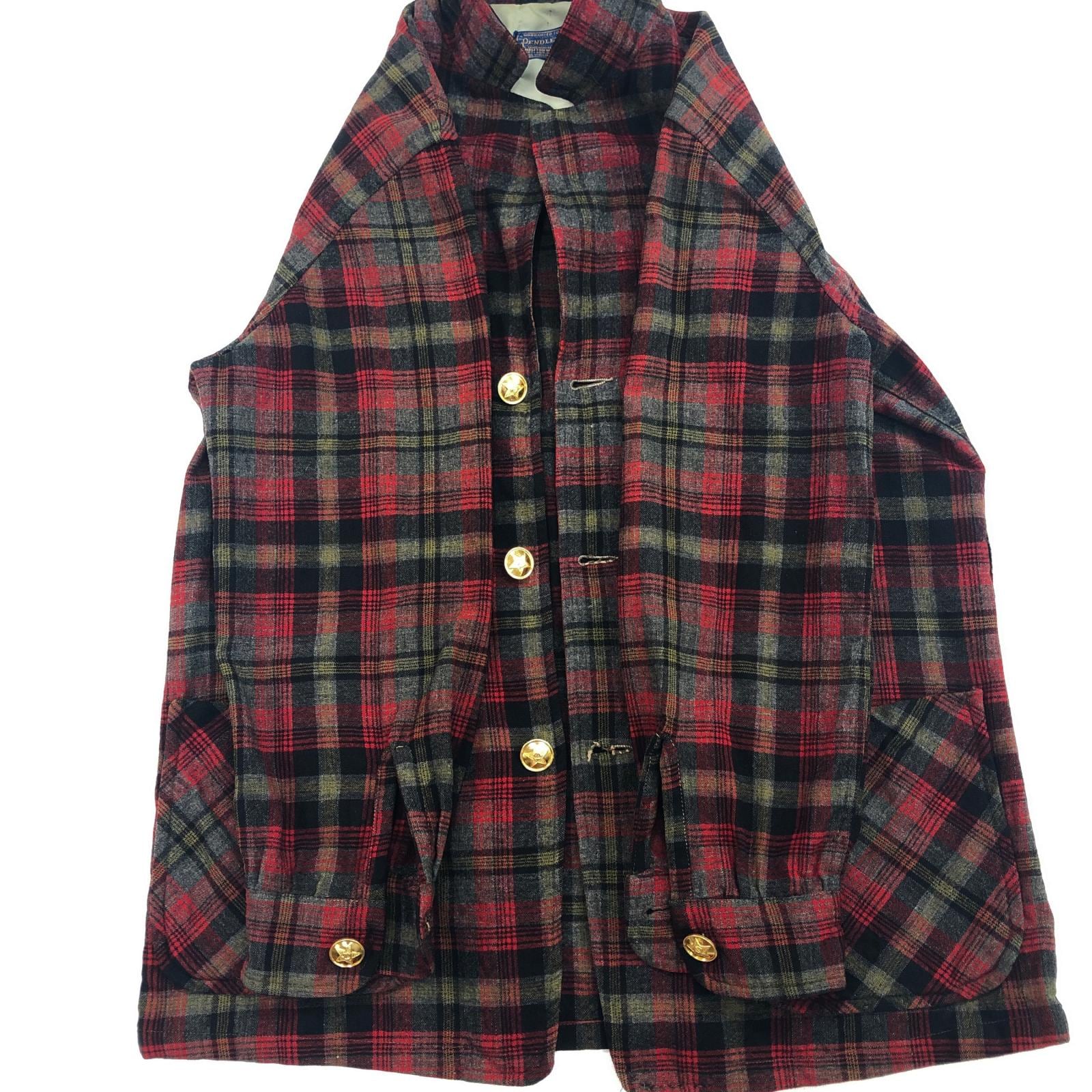 50s✨ペンドルトン ウール テーラード シャツジャケット ネルシャツ 装飾牡丹 楽天市場】60s ビンテージ USA製 □ ペンドルトン 3ボタン チェック