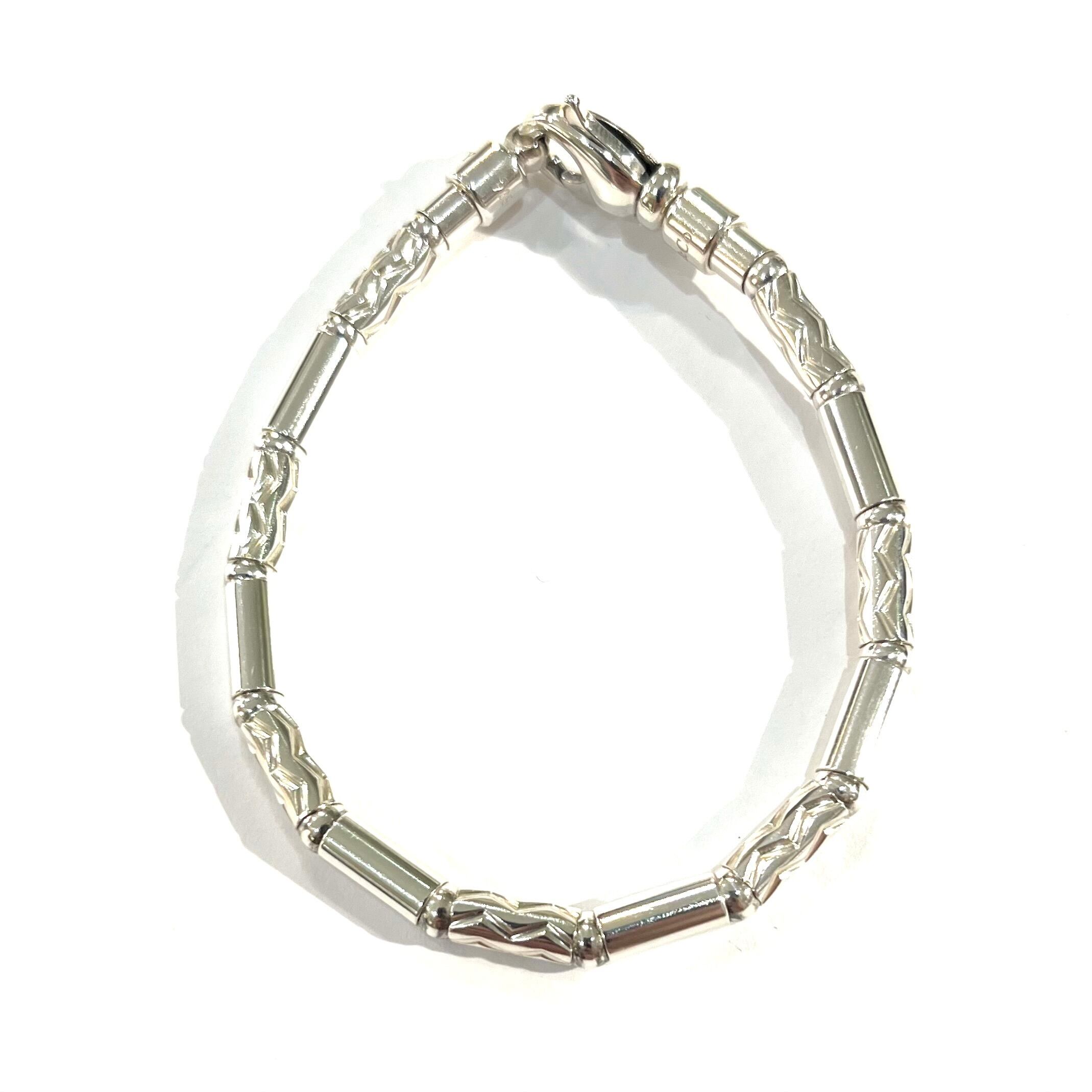 希少【TIFFANY&CO.】2905 German ZigZagブレスレット幾何学 シルバー
