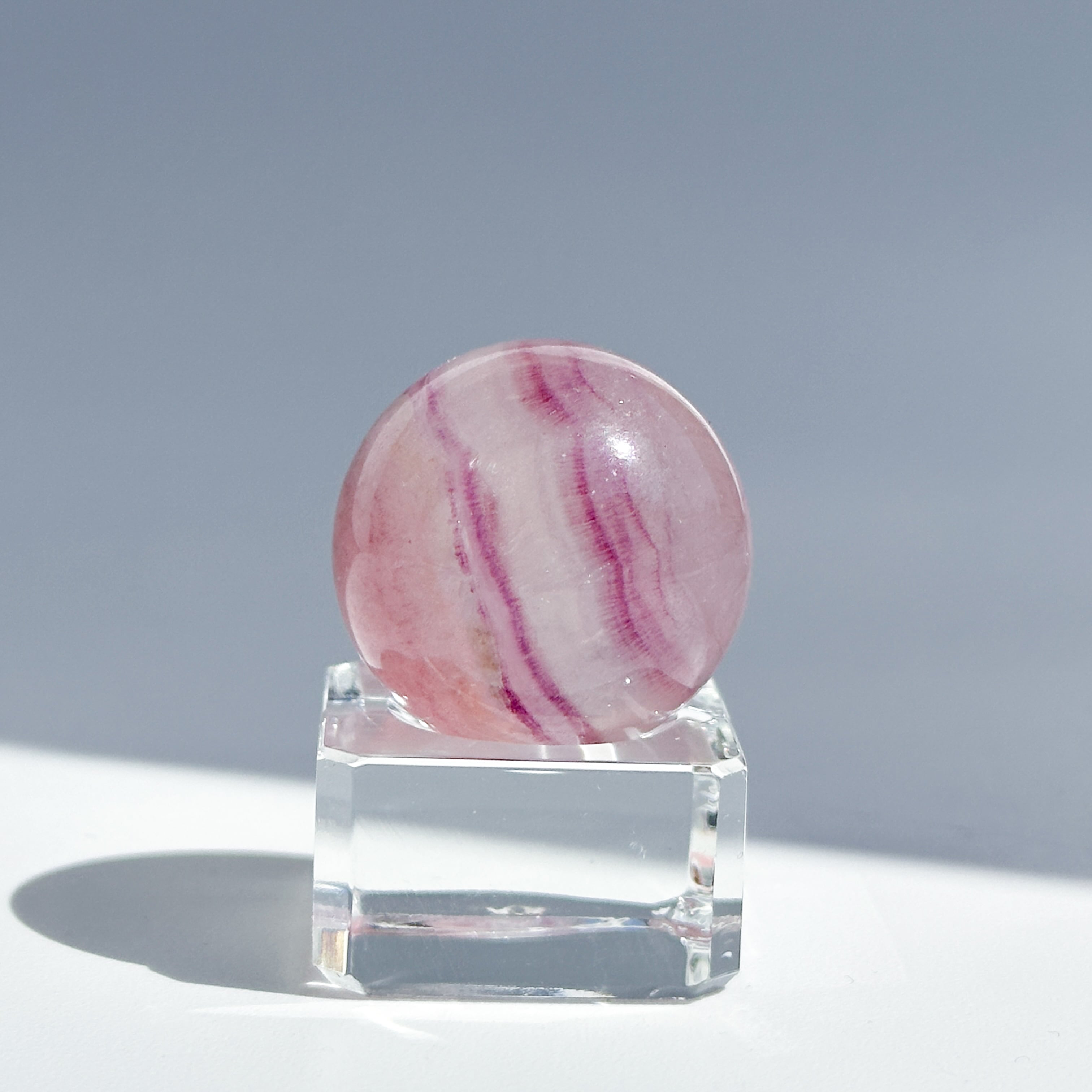 レインボーフローライト スフィア（丸玉)82◇ Rainbow Fluorite Sphere