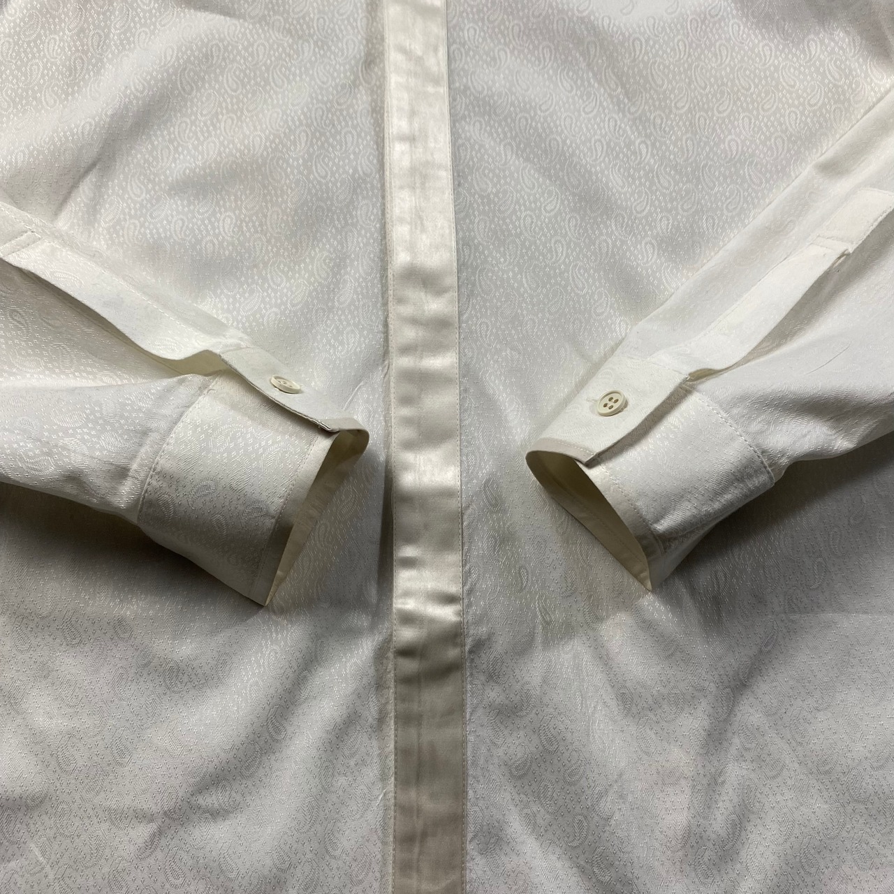 GIANNI VERSACE paisley woven wing-collar shirt