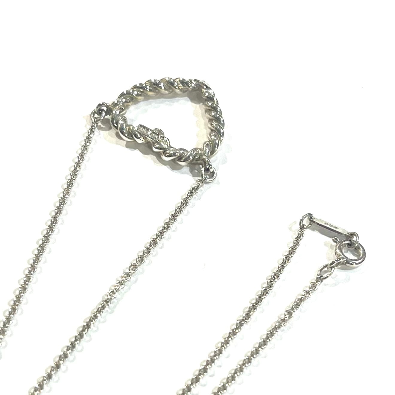特集掲載【TIFFANY&CO.】2128ツイストハート ネックレス／シルバー925