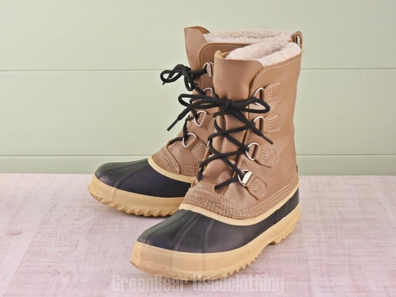 E294 カナダ製 SOREL ビンテージ スノーブーツ 茶 メンズ 10W 27cm