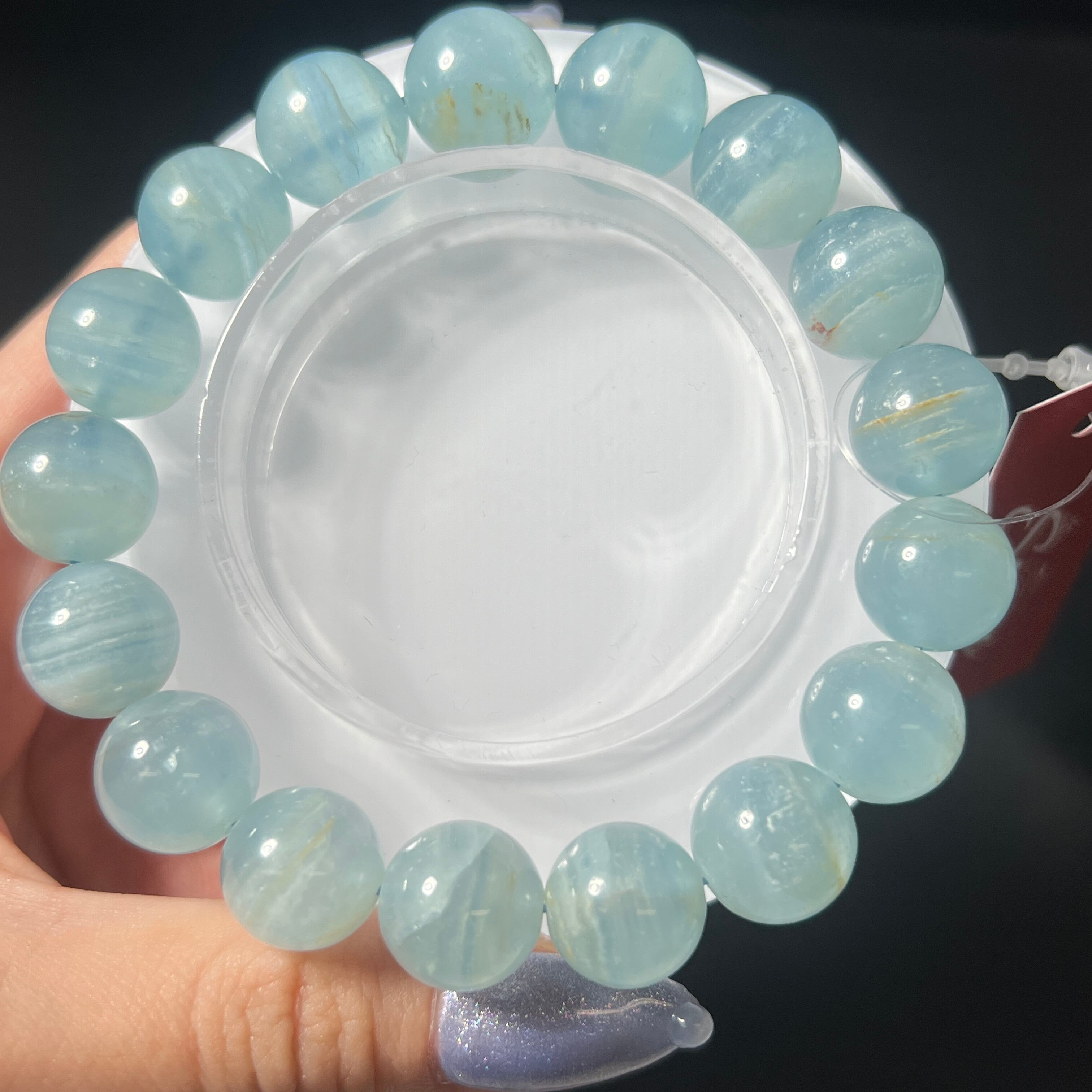 53. 新入荷⭐️千層アクアマリン-12.5mm- | swan