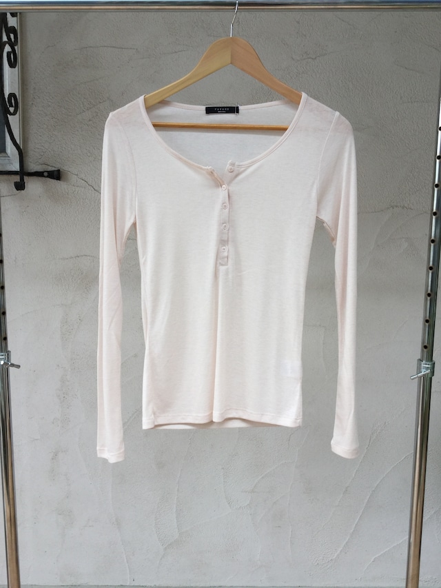 Nude-colored Henry L/S Tee《NDP》20383017