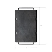 キャプテンスタッグ カマド スマートグリル B6型用 ステーキ鉄板|黒皮鉄4.5mm B6鉄板 CAMP DEPT