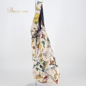 フラダンス 小物 バッグ トートバッグ カヒコ Kahiko ホワイト系 肩掛け カラフル 白 青 かわいい ハワイアン アロハ ハワイアンプリント フラ ダンス レッスン フラダンスバッグ トート ユニークデザイン ハワイ風 おしゃれ 旅行用カバン 軽量