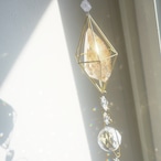 Demeter - Gold rutile quartz / ジェムピラー / Gem Pillar Interior Jewelry