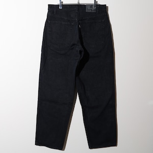美品 32×30 USA 98年 Baggy Silvertab Levi’s ブラックデニムパンツ リーバイス シルバータブ