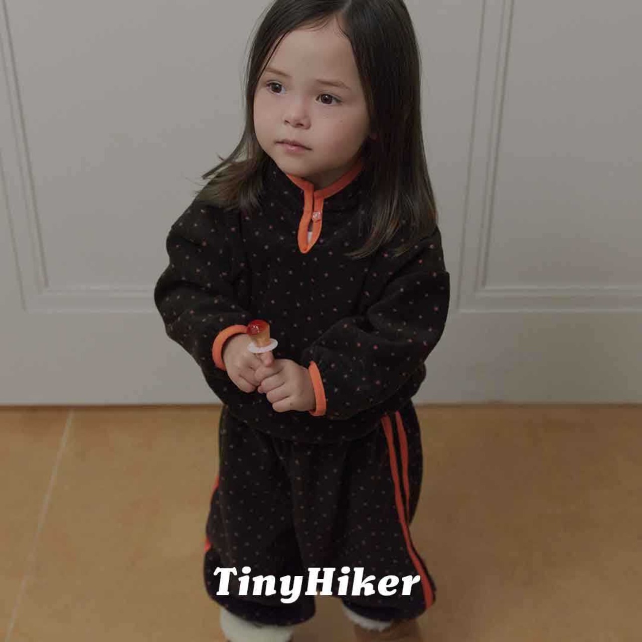 〖取寄〗韓国子供服 / 26winter / TinyHiker / プチドットフリースT / キッズ *XS~XL*