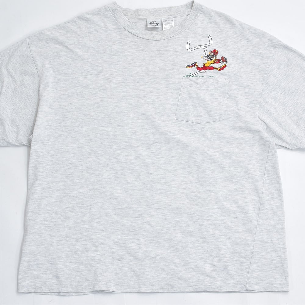 90s ディズニーストア THE Disney STORE 半袖 ポケットTシャツ 刺繍