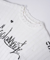 【ATELIER LINE】ランダムペイントルーズニットTOPS 　CQ-48069H