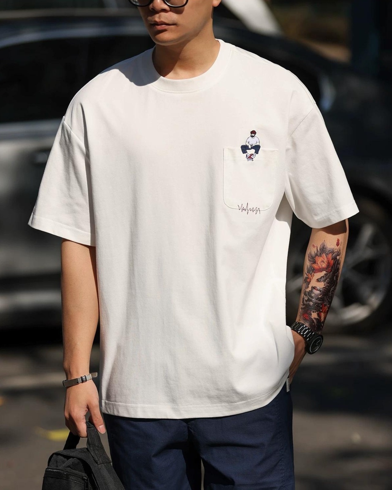 Heavyweight Pocket Tee Shirt  K0301