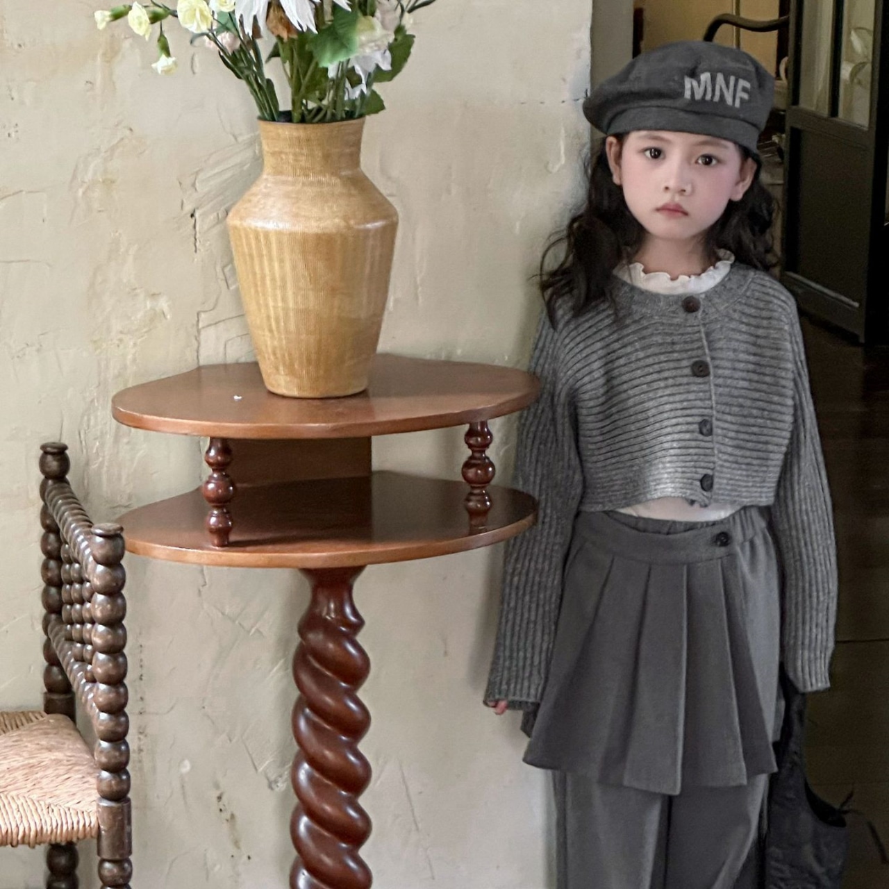 秋ドルマンスリーブニットカーディガン