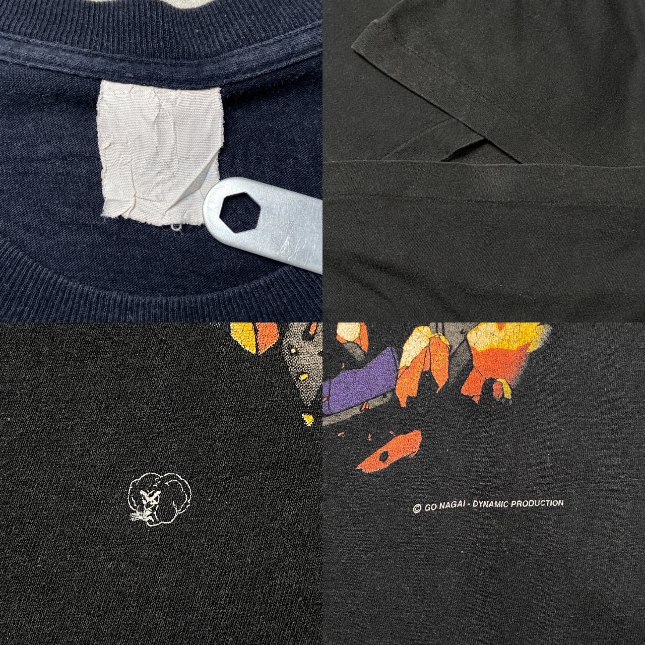 90年代 マジンガーZ ゲッターロボ プリントTシャツ メンズL 古着 90s 