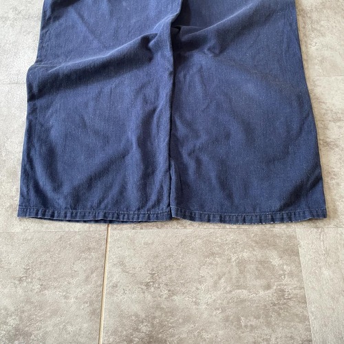40-50s Roland フレンチワーク Metis ブルー パンツ W38 詳細写真10
