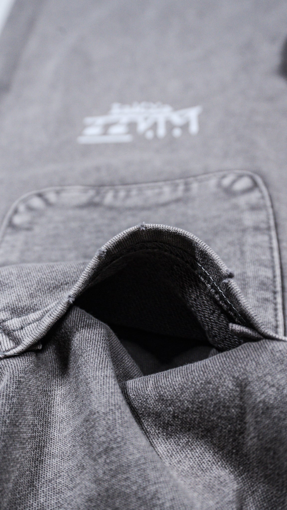 Vintage Washed Sweat Baggy Pants [Ash] | blazz works