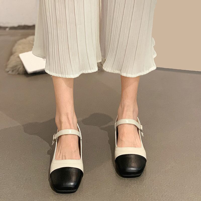 レザーサマーバックル 靴 シューズ 夏物 フェイクシューズ77572055902