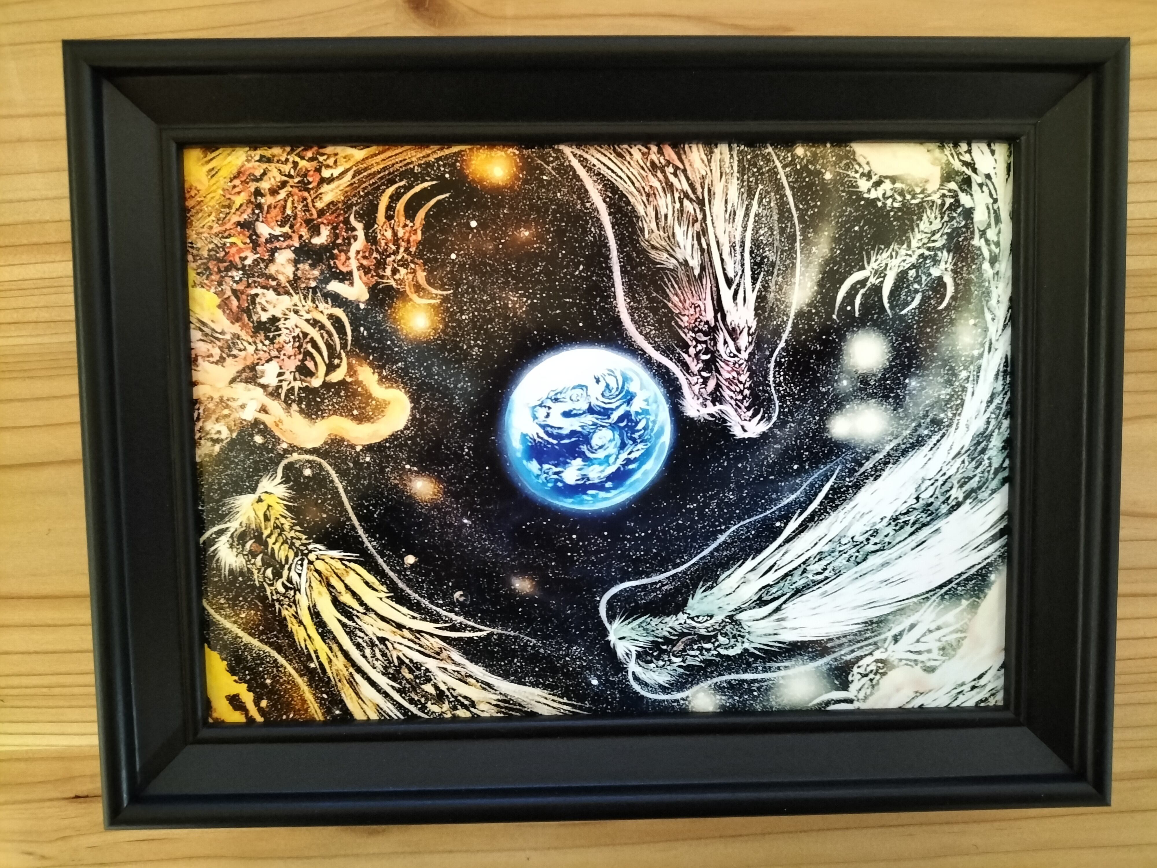 内野隆文 ザ☆キャッツ 絵画 ドローイング 猫 ネコ ミニ額 額縁 アート