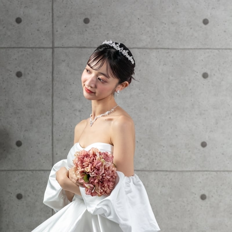 H-249 ウェディング アクセサリー【キュービックジルコニア ピュア