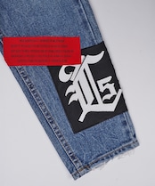 【ATELIER LINE】マルチパッチ×ペイントスリムデニム　CQ-48095H