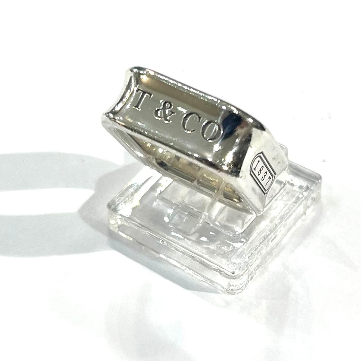 TIFFANY&CO.】【11-12号】2659 T&CO 1837 スクエアリング／シルバー925