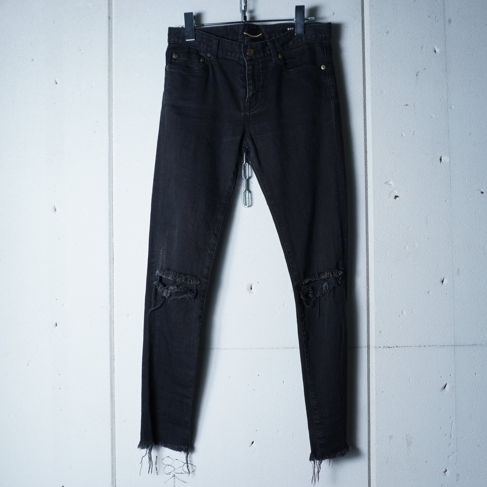 Saint Laurent】サンローラン エディ期 ダメージ加工カットオフデニム