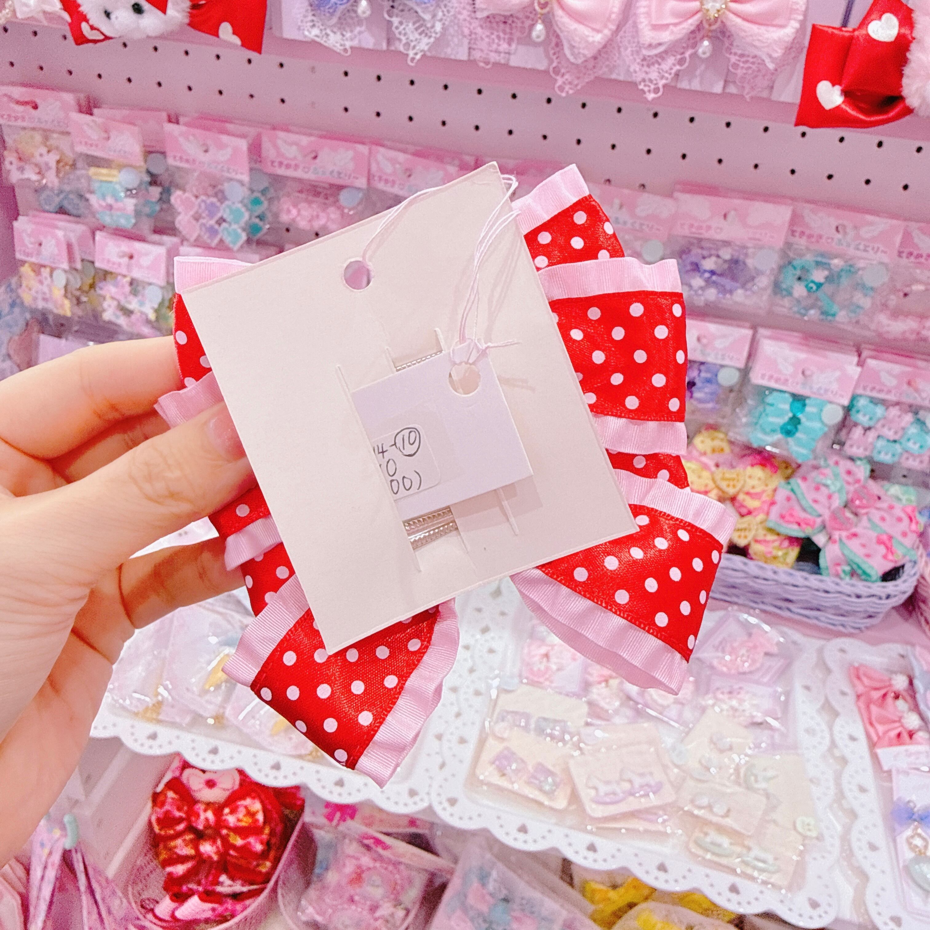 【J2】14-10ツインリボンヘアクリップ