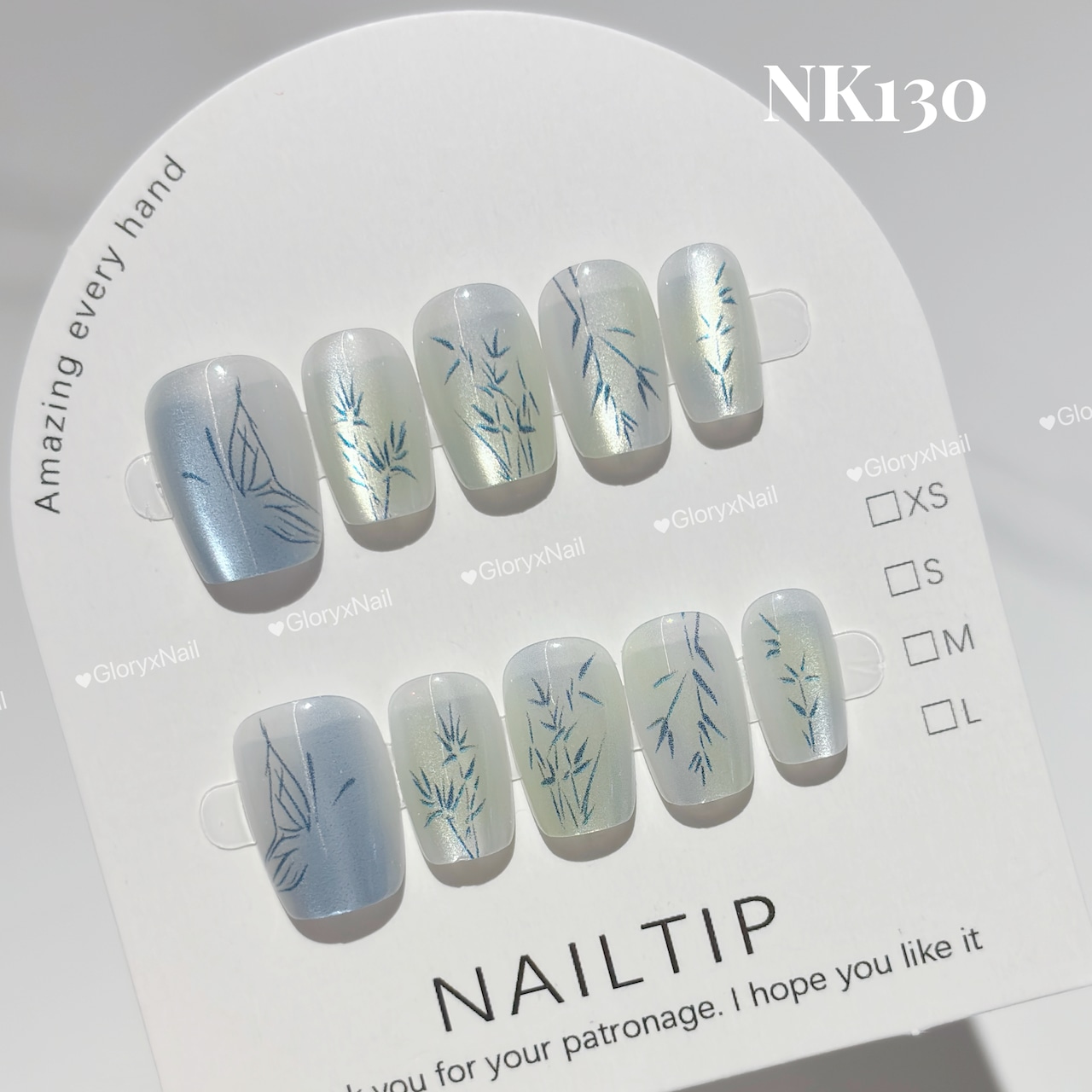 NK130 ネイルチップ サイズXS/S/M