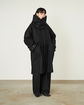 i’m here - with PIPING : M-65 Coat :Black|表裏ダブルパイピング/2WAYフード