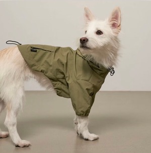 HOODED SHELL JACKET KHAKI