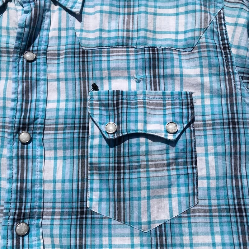 50's LEVI'S リーバイス チェックウェスタンシャツ ショートホーン