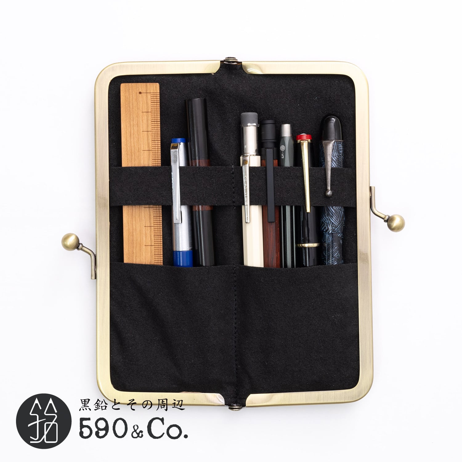 dünn】RUNO & DUNN がま口ペンケース (シェル) | 590&Co.