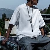 ネックストラップ付き半袖 Tシャツ A4255