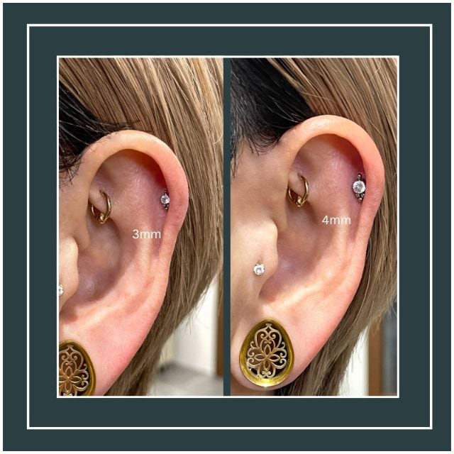 挿すだけ装着 プッシュピアス 20G 18G 16G 14G クルスター まるで