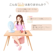 Tiktop【1000円クーポン付き】 ドレッサー おしゃれ コンパクト 3色LEDライト付き シンプルモダンドレッサー(スツール付き)女優ミラー 化粧台 鏡台 最新型【T01】
