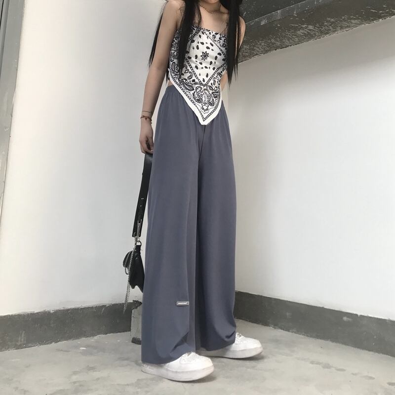 パンツ サマーハイウェストカジュアルルーズ薄手 夏物 シルク ケッペル11774129327