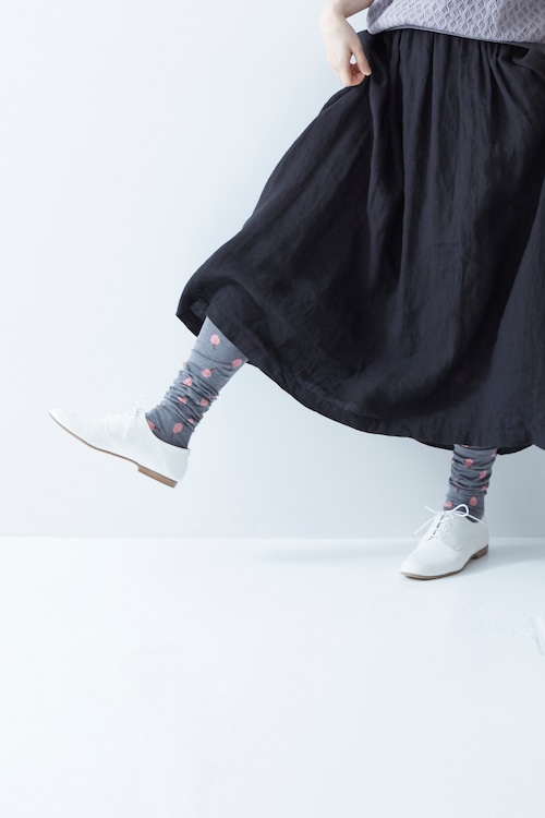 atelier naruse  cotton ~sirotsumekusa~ high socks