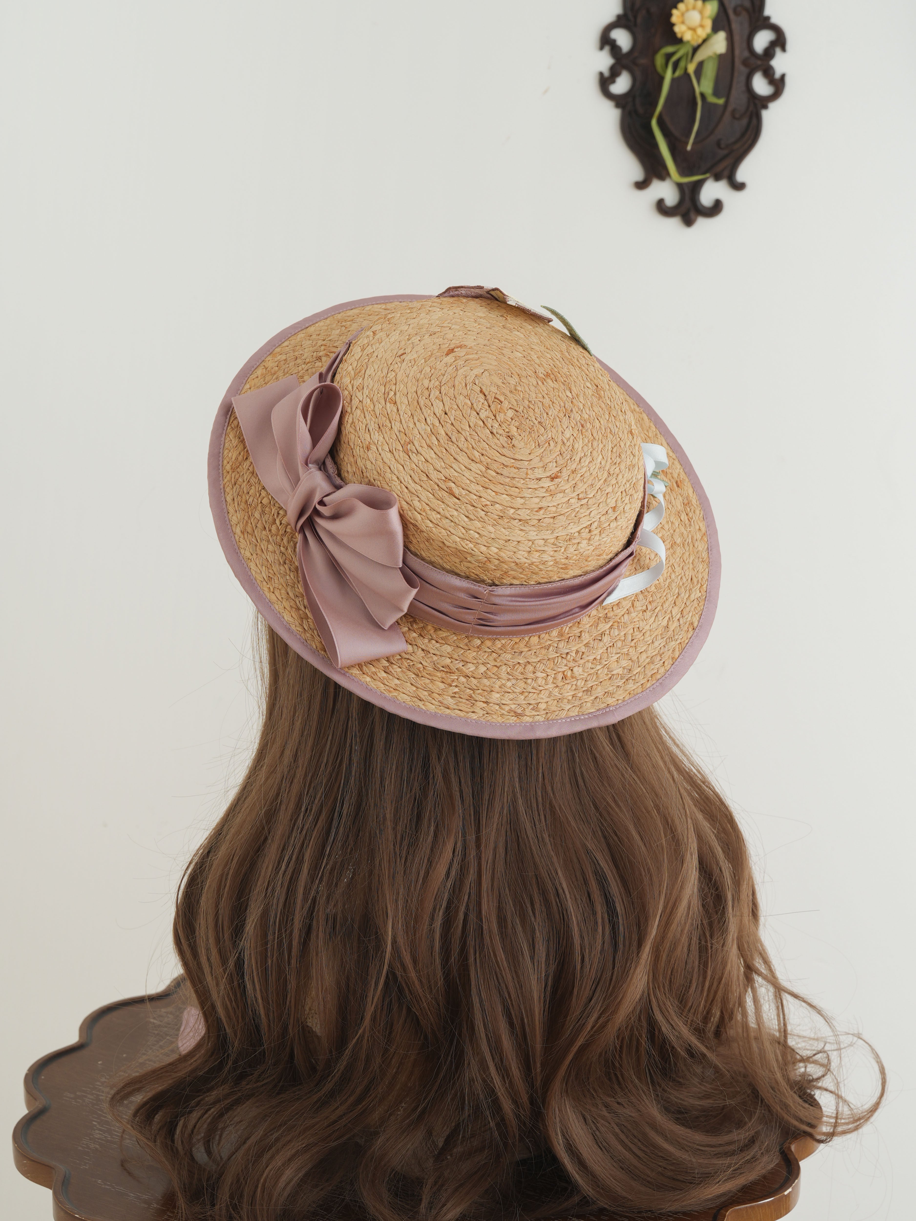 Uki様　極美品　vaqutauxvoyage 帽子　ツイードカンカン帽　完売品 チューリップさん カンカン帽 | HoshibakoWorks