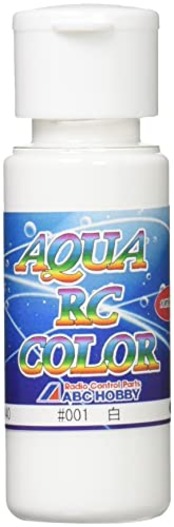 エービーシーホビー(ABC HOBBY) アクアRCカラー 水溶性樹脂塗料 90g 白 ポリカーボネート製 62940