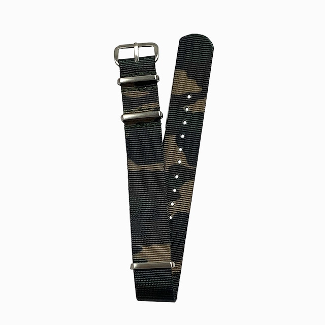 NYLON NATO TYPE WATCH STRAP /  Original Camouflage pattern strap