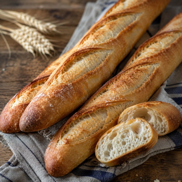 半焼成 冷凍パン バゲット フランスパン フランス産小麦100％ チーズや生ハムに オーブンで焼くだけ 約50cm 280g BANQUET D'OR French Baguette