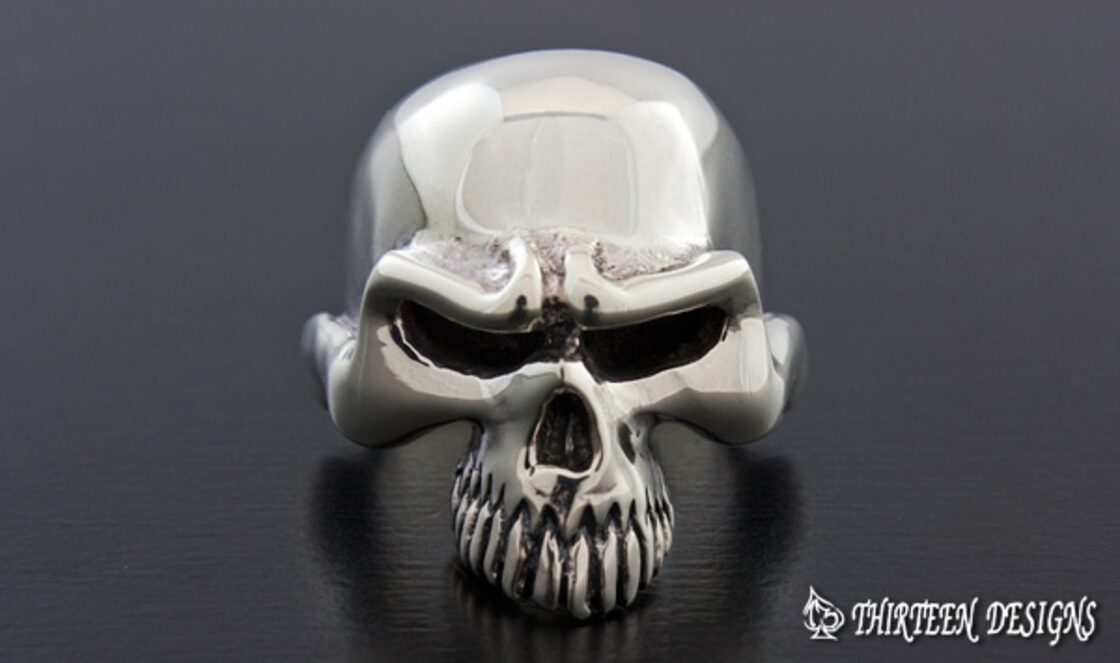 THIRTEEN DESIGNS サーティーンデザインズ KR-1 MAD SKULL RING | PAY ID