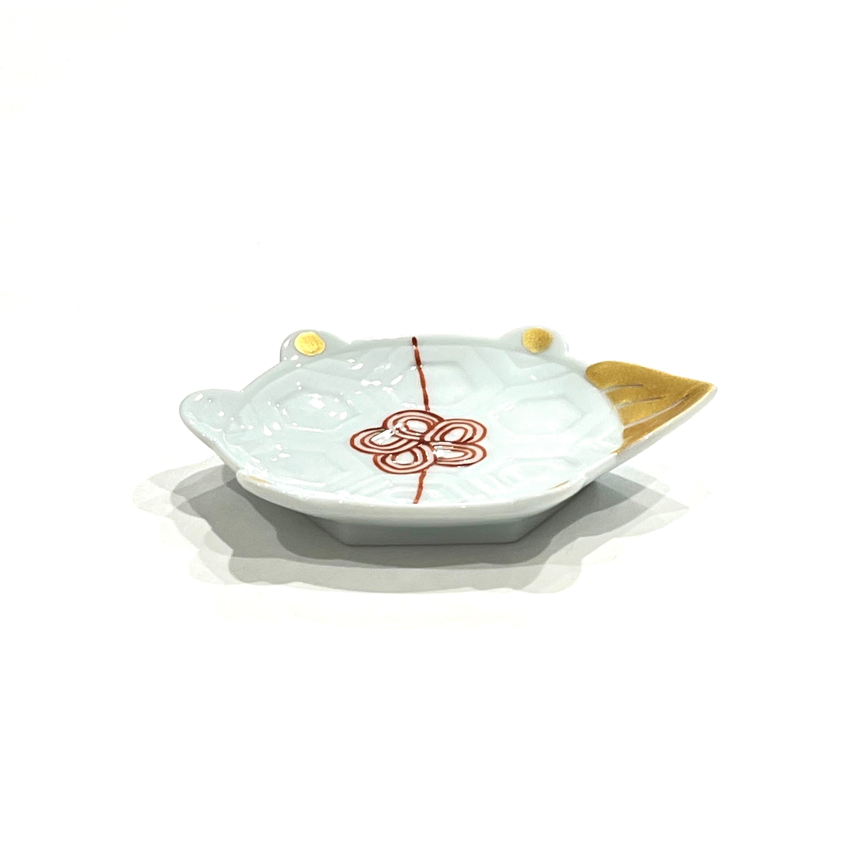 梅水引 亀型豆皿 | 24to3［西富陶磁器オンラインストア 有田焼・波佐見焼］