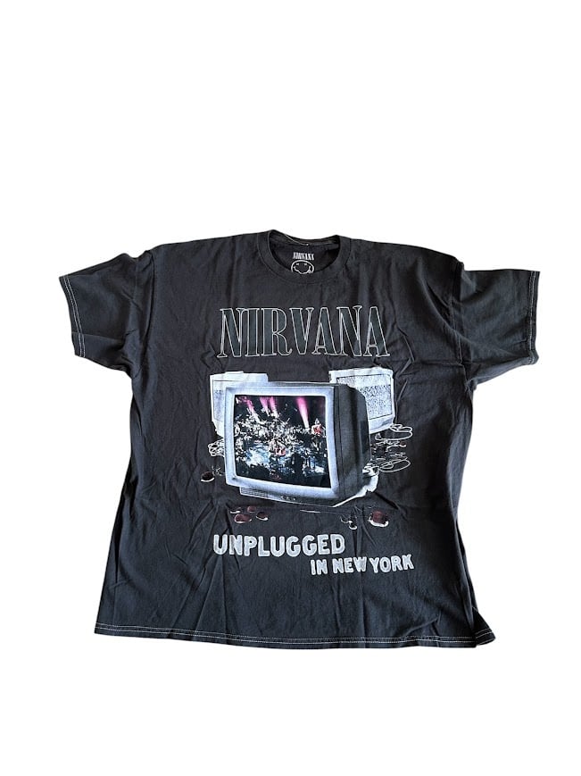NIRVANA アンプラグド Tシャツ ピグメントダイ バンドT ニルヴァーナ NIRVANA アンプラグド Tシャツ ピグメントダイ バンドT ニルヴァーナ