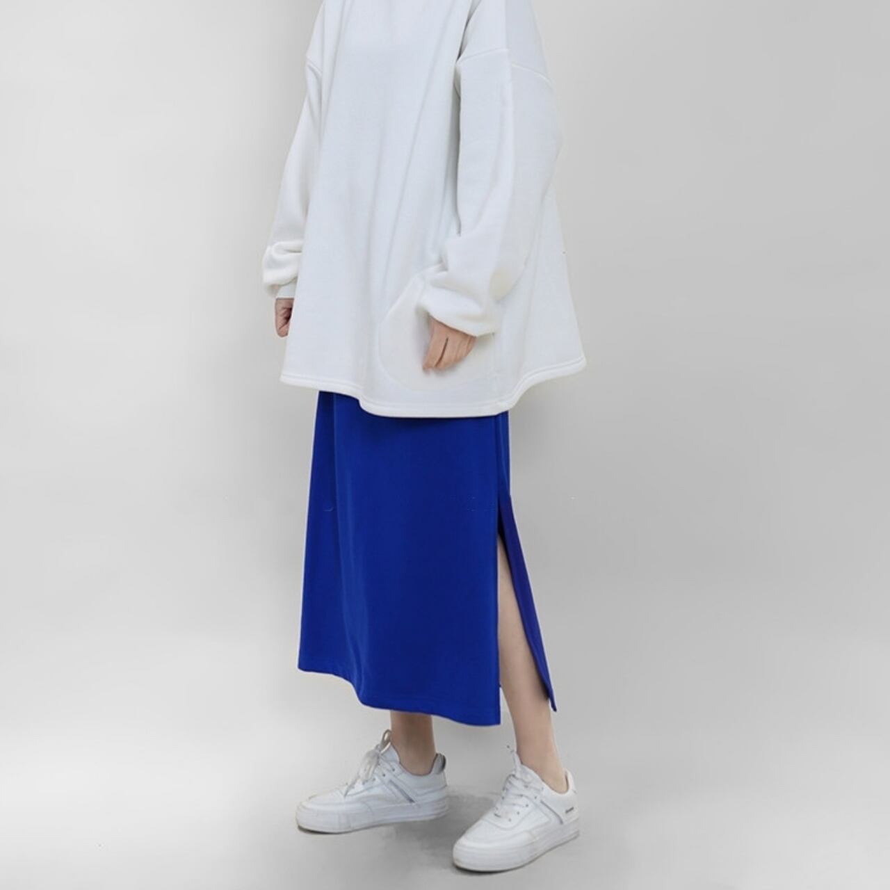 Slit Midi-Length Tight Skirt 01153