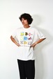 90s USA製 Fruit of the loom "血液型" print T-shirt