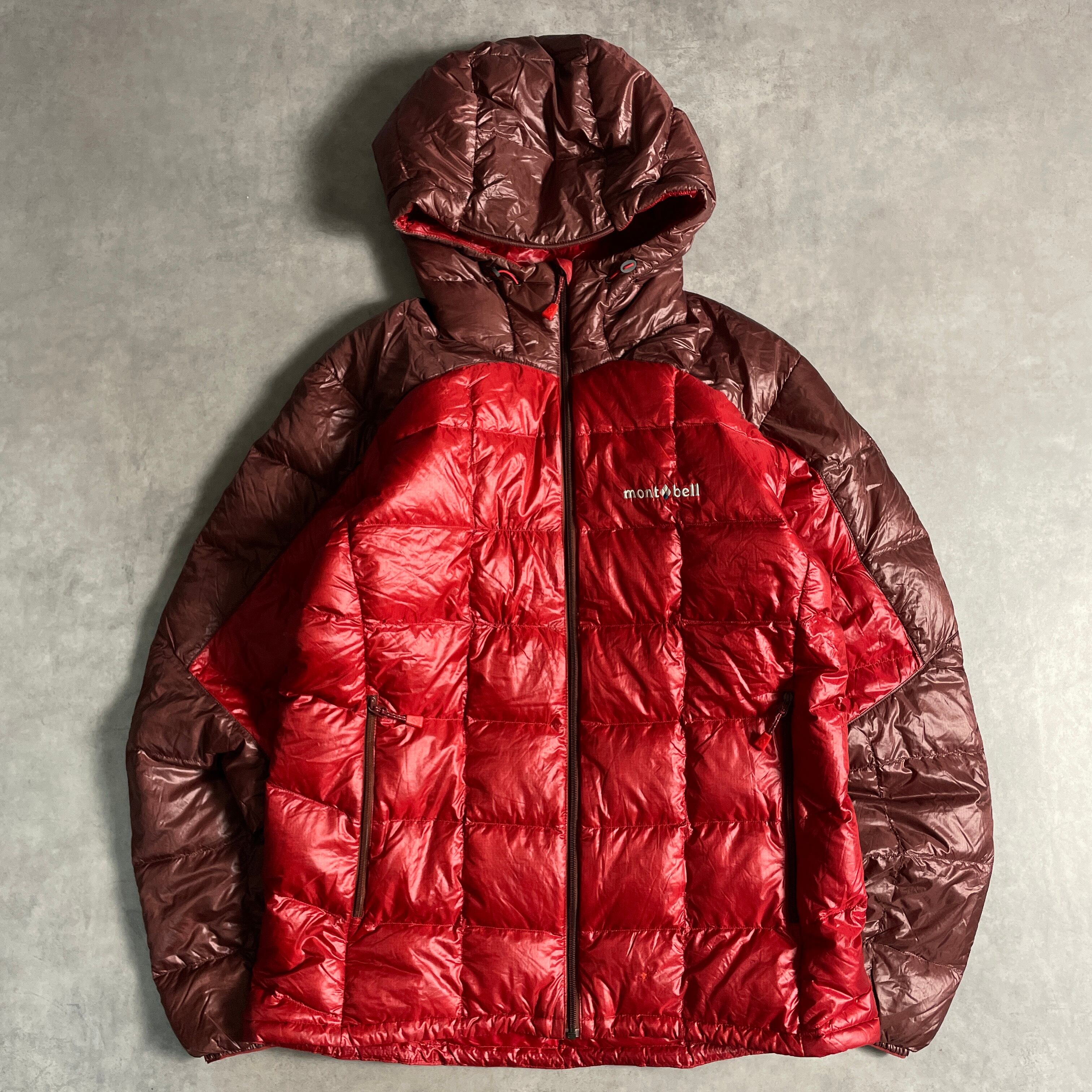 00s mont-bell モンベル スペリオダウンパーカ y2k フード 赤
